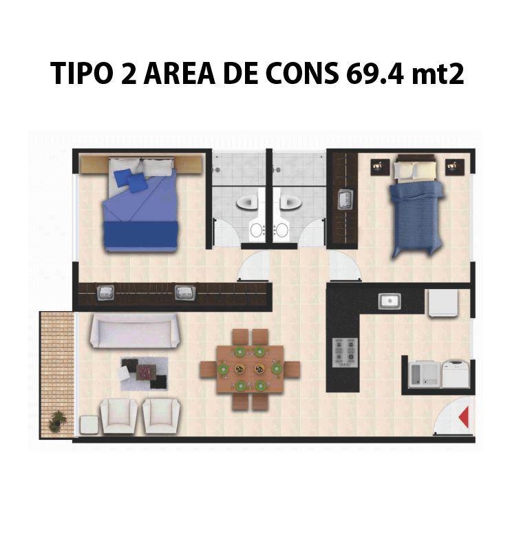 Casa tipo 2 Atalya